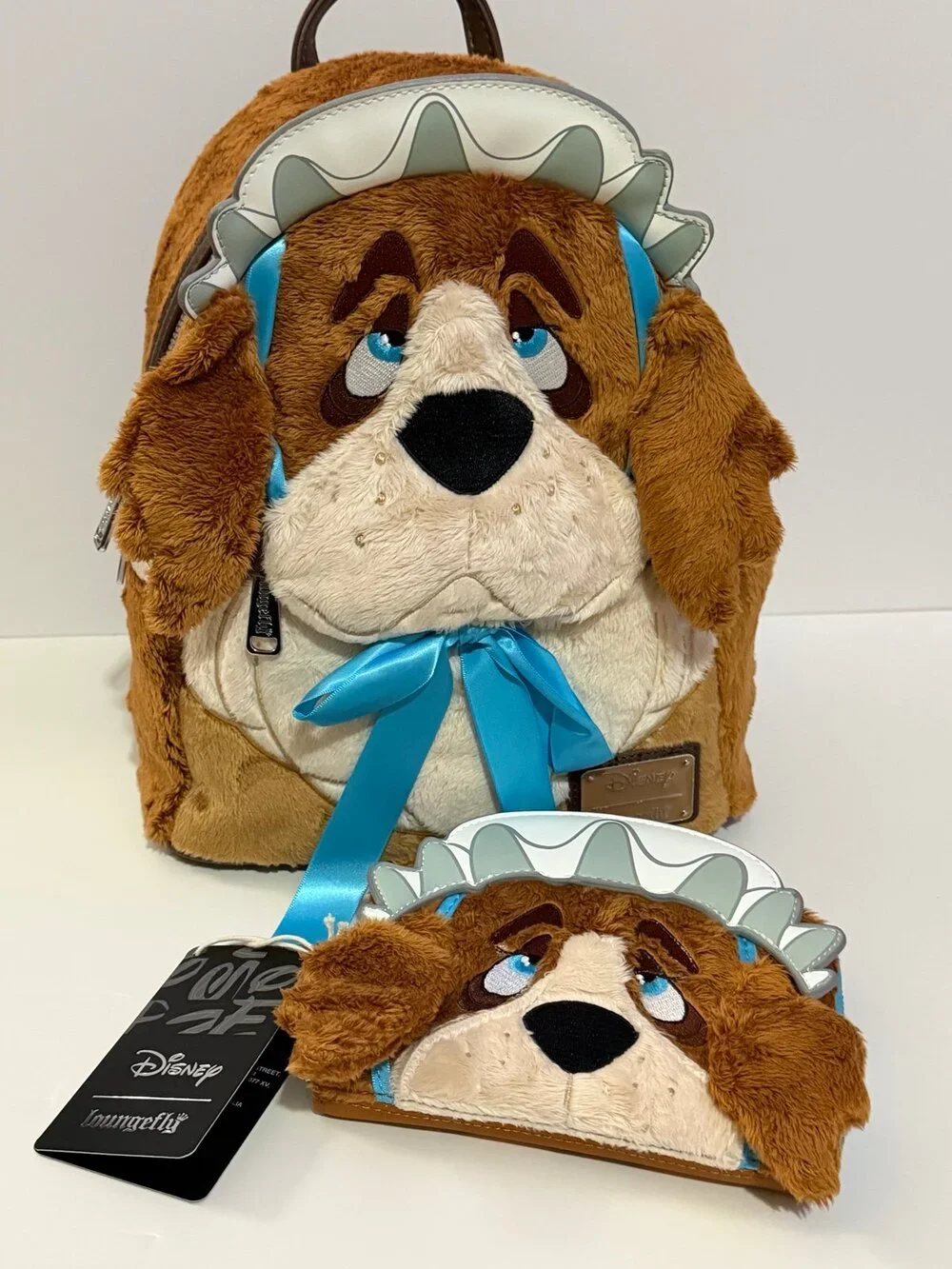 Loungefly Disney Peter Pan Nana Plush Cosplay Backpack & Wallet Set